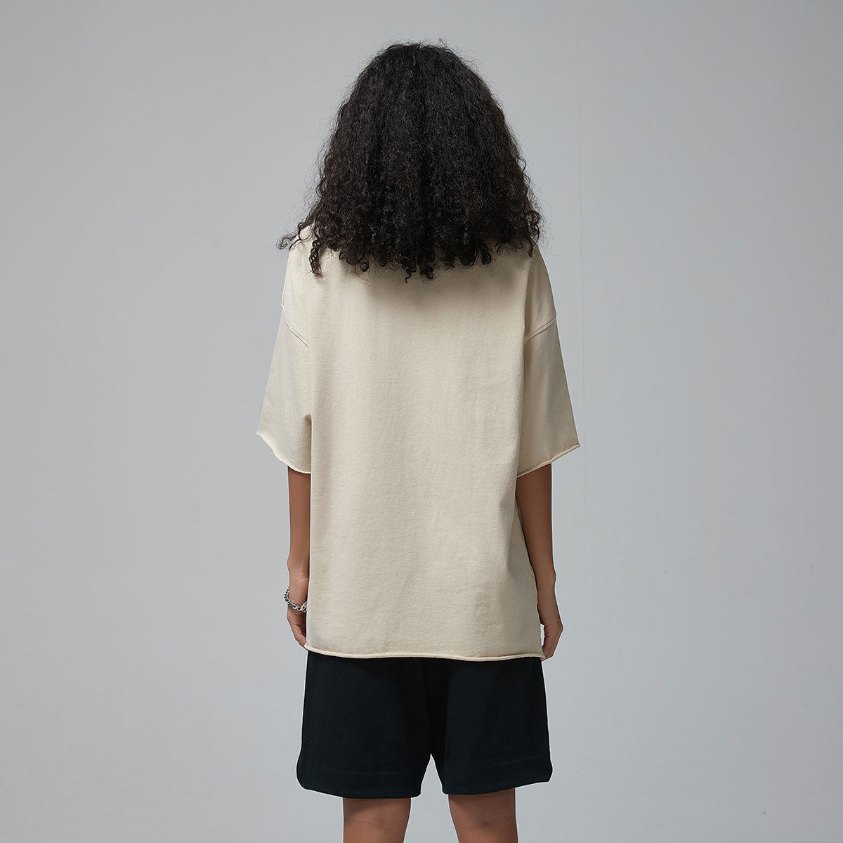 Women's Raw Edge 100 Cotton T Shirt 9oz-INNBLAC Fashion Apparel