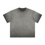 Women's Stone Wash Faded Distressed Tee 7.5oz-INNBLAC Fashion Apparel