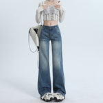 Women's Whiskers Flare Jeans-INNBLAC Fashion Apparel