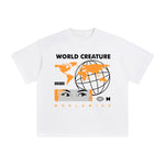 World Creature Abstract Graphic Tee-INNBLAC Fashion Apparel