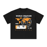 World Creature Abstract Graphic Tee-INNBLAC Fashion Apparel