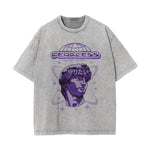 Y2K Japanese Graphic Washed Tee-INNBLAC Fashion Apparel