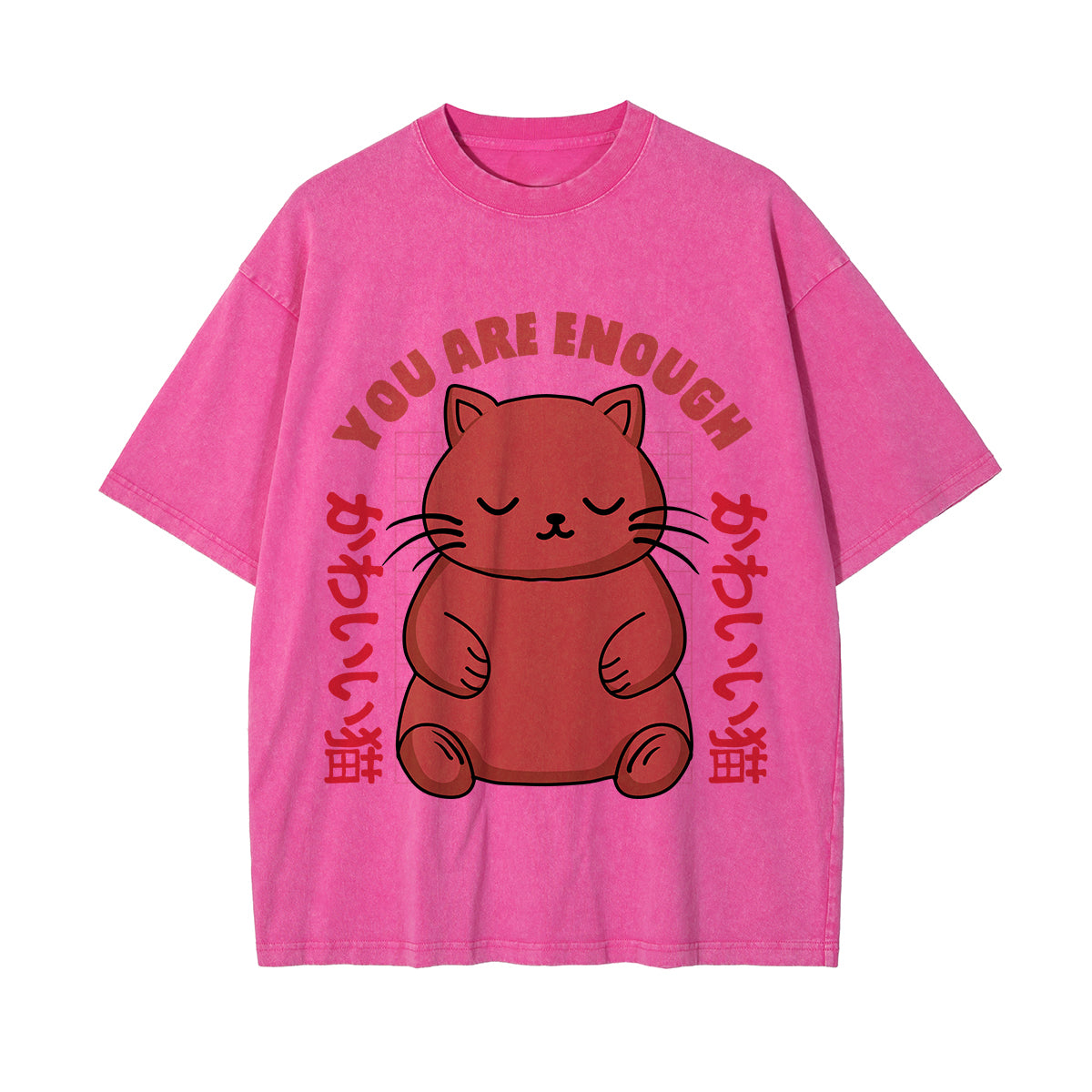 You Are Enough Graphic Washed Tee-INNBLAC Fashion Apparel