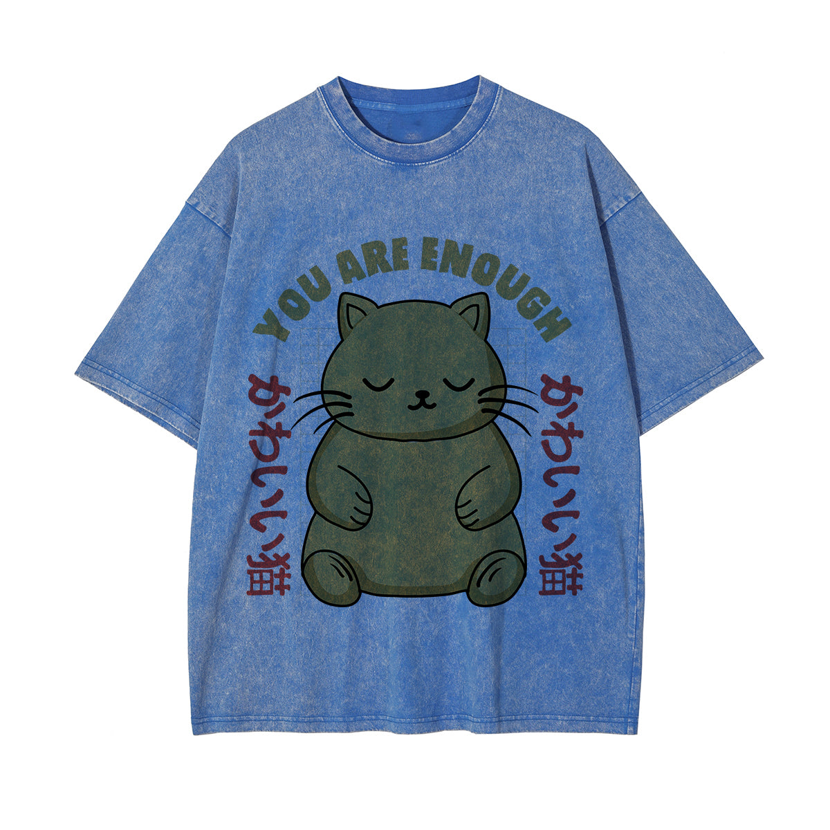 You Are Enough Graphic Washed Tee-INNBLAC Fashion Apparel