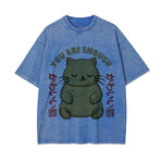 You Are Enough Graphic Washed Tee-INNBLAC Fashion Apparel