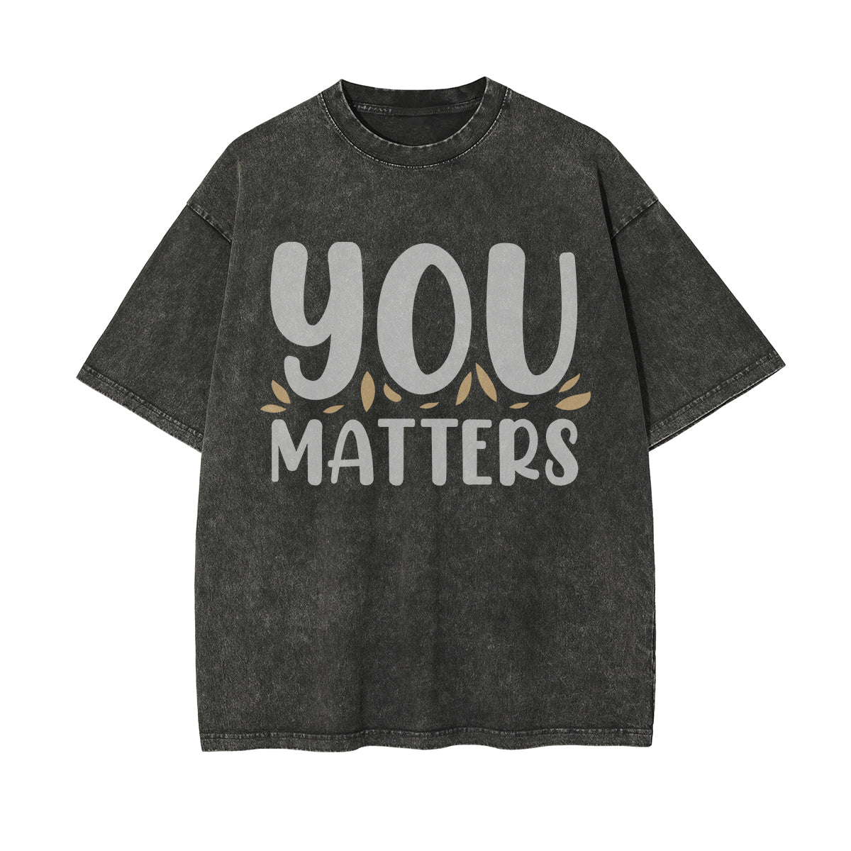 You Matters Graphic Washed Tee-INNBLAC Fashion Apparel