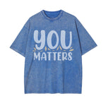 You Matters Graphic Washed Tee-INNBLAC Fashion Apparel