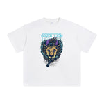 Youth Lion Pop Style Graphic Tee-INNBLAC Fashion Apparel