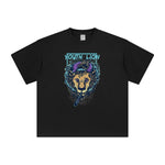 Youth Lion Pop Style Graphic Tee-INNBLAC Fashion Apparel