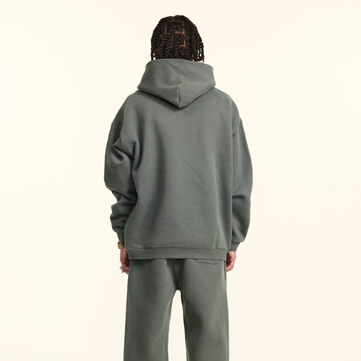 French Terry Solid Color Hoodie-INNBLAC Fashion Apparel