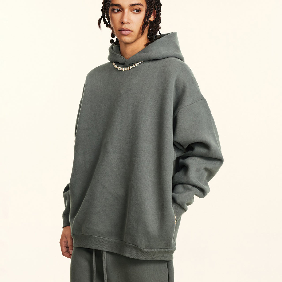 French Terry Solid Color Hoodie-INNBLAC Fashion Apparel