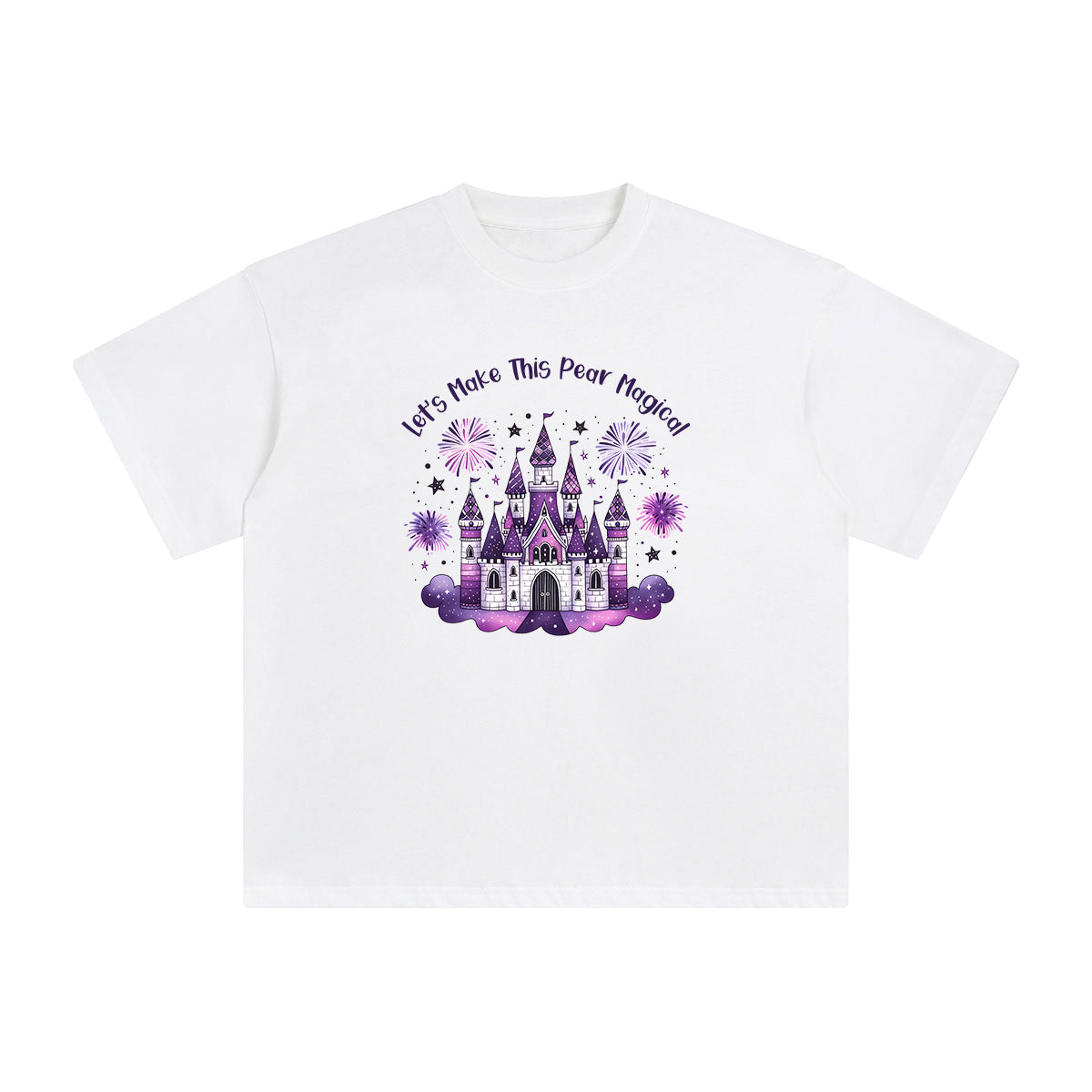 Magical Pear Castle Graphic Tee-INNBLAC Fashion Apparel