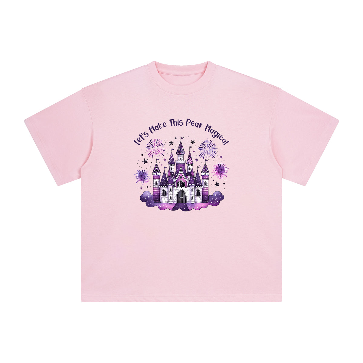 Magical Pear Castle Graphic Tee-INNBLAC Fashion Apparel