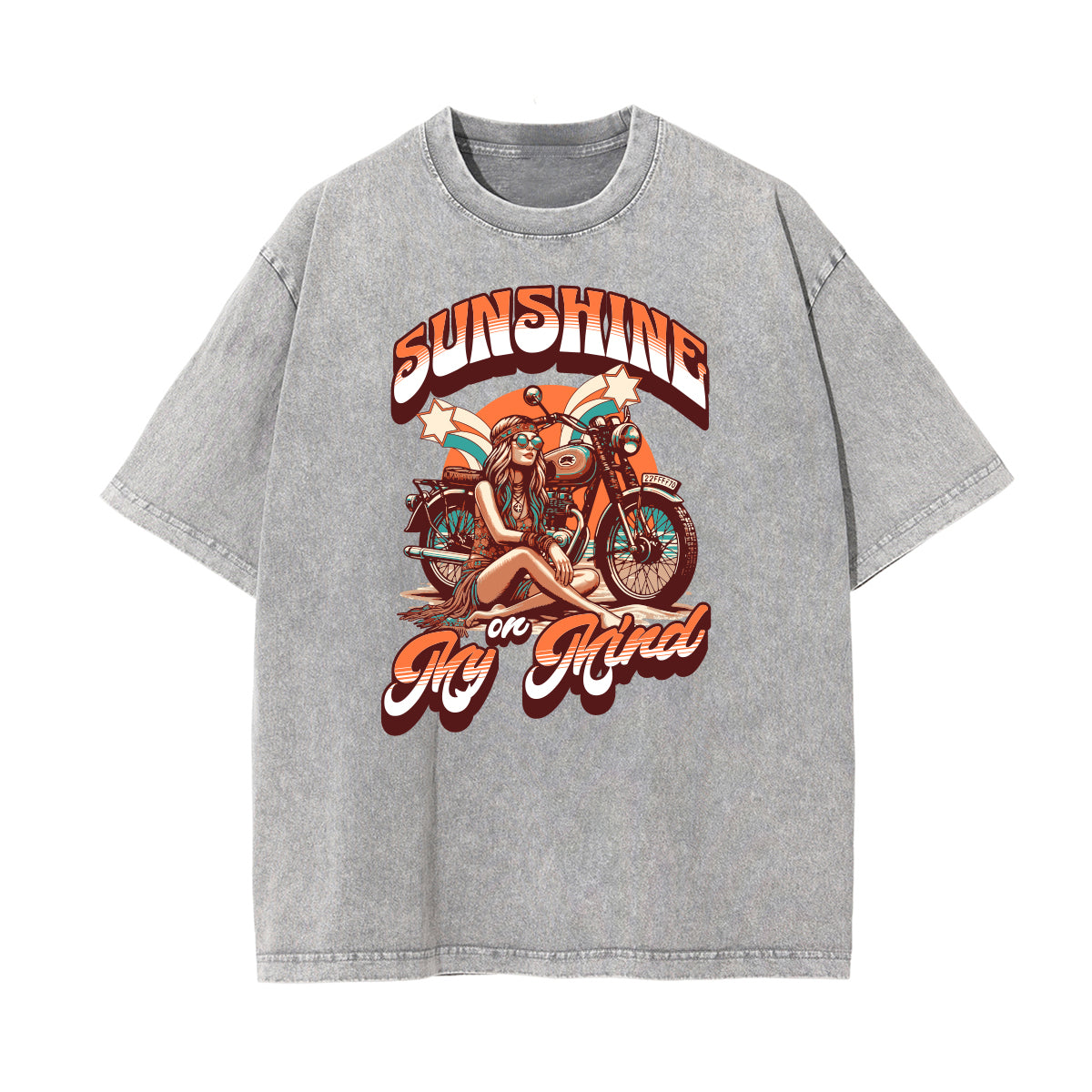 Faded Cotton Summer Vacation Graphic Tee