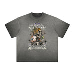 Camiseta con estampado de vacaciones de verano de peso pesado