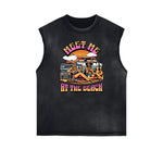 Frayed Edge Summer Vacation Graphic Tank