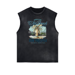 Frayed Edge Summer Vacation Graphic Tank