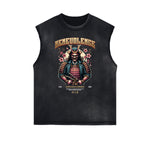 Frayed Edge Blossom Graphic Muscle Tank