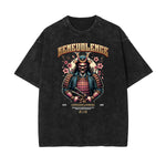 Washed Faded Blossom Pattern Tee