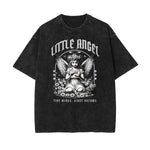 Washed Faded Blossom Pattern Tee