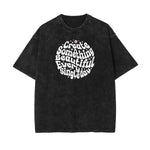 Washed Faded Blossom Pattern Tee