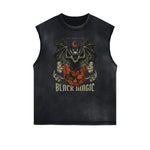 Gothic Style Graphic Muscle Tank