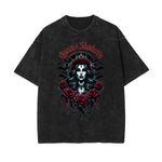 Faded Gothic Style Pattern T Shirt