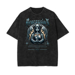 Faded Gothic Style Pattern T Shirt