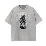 Washed Crusades Graphic Cotton Tee