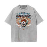 Stone Wash Asian Style Pattern T Shirt