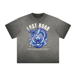 Thick Faded Asian Style Graphic T Shirt