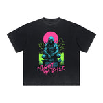 Vintage Frayed Asian Style Pattern Tee