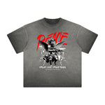 Thick Faded Splash Ink Graphic T Shirt