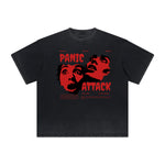 Vintage Frayed Splash Ink Graphic Tee