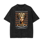 Washed African Totem Cotton Tee