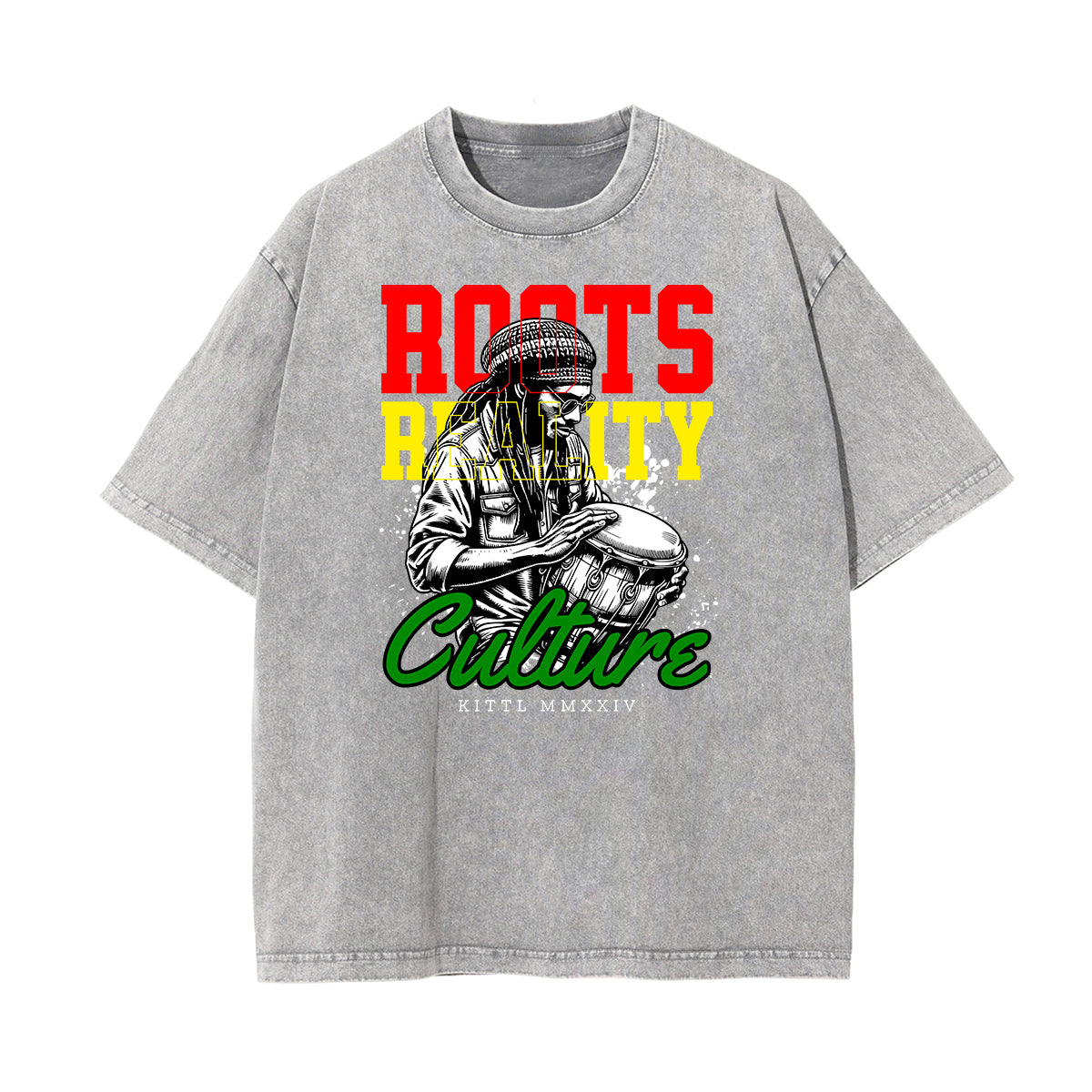 Camiseta africana con tótem lavado a la piedra