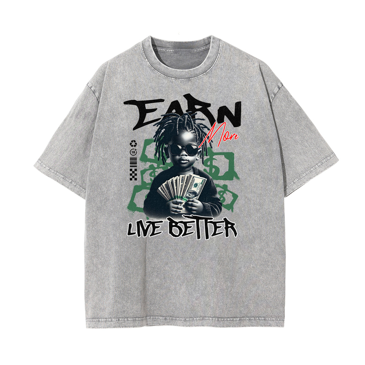 Camiseta africana con tótem lavado a la piedra