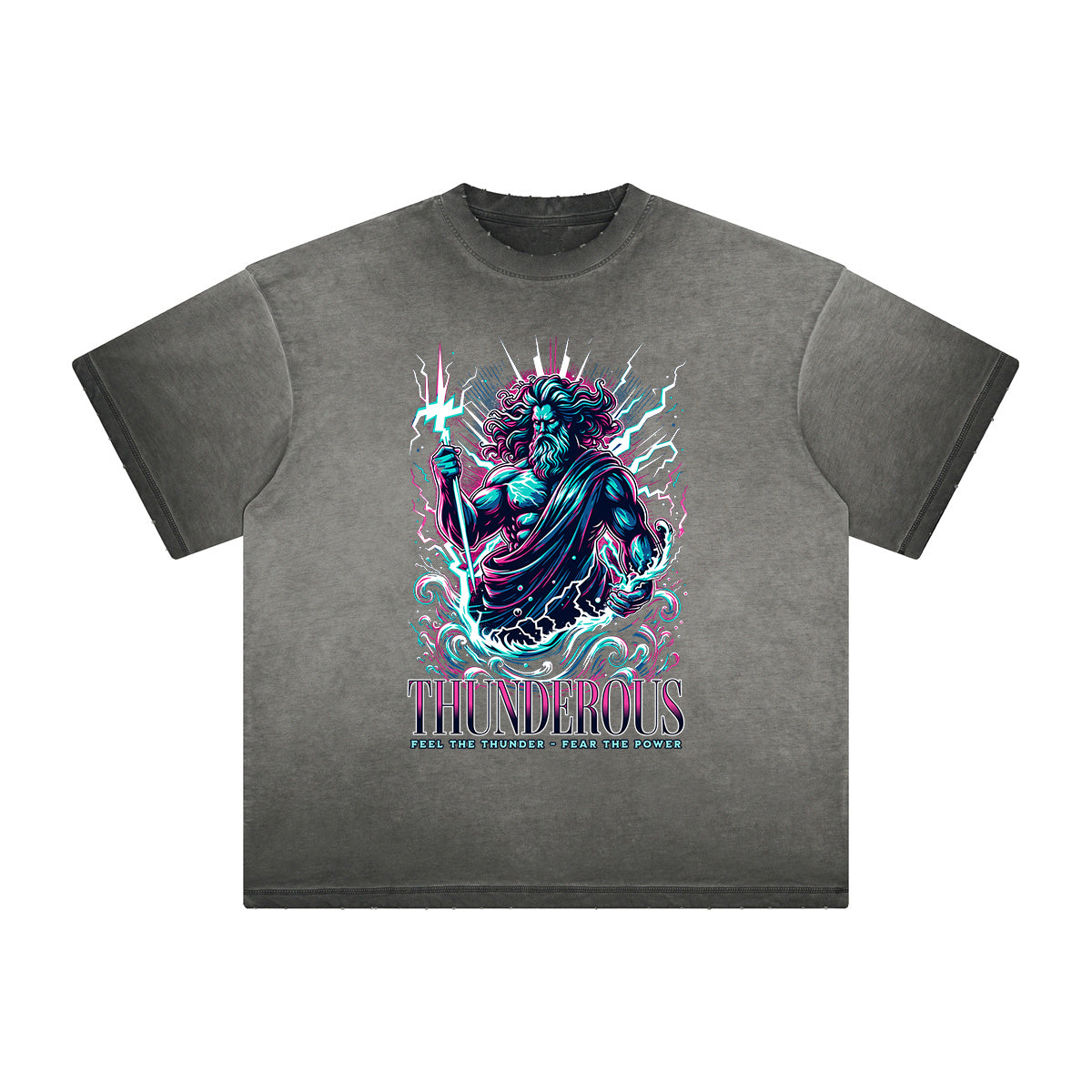 Thick Faded Gods & Faith Graphic Tee