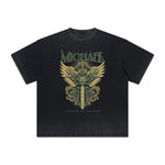 Thick Faded Fallen Angel Graphic T Shirt