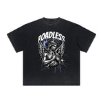 Thick Faded Fallen Angel Graphic T Shirt