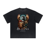 Thick Faded Fallen Angel Graphic T Shirt