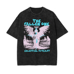 Washed Fallen Angel Graphic Cotton Tee