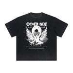 Thick Faded Fallen Angel Graphic T Shirt