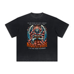 Thick Faded Fallen Angel Graphic T Shirt