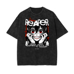 Stone Wash Gangster Style Pattern T Shirt