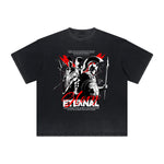 Vintage Frayed Retro Revival Pattern Tee