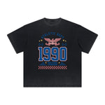 Vintage Frayed Retro Revival Pattern Tee