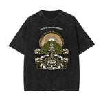 Washed Retro Revival Graphic Cotton Tee