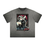 Thick Faded Retro Revival Graphic T Shirt