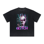 Thick Faded Abstract Art Graphic T Shirt